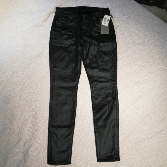 7 For All Mankind Skinny Metallic Jean - Picture 2 of 8